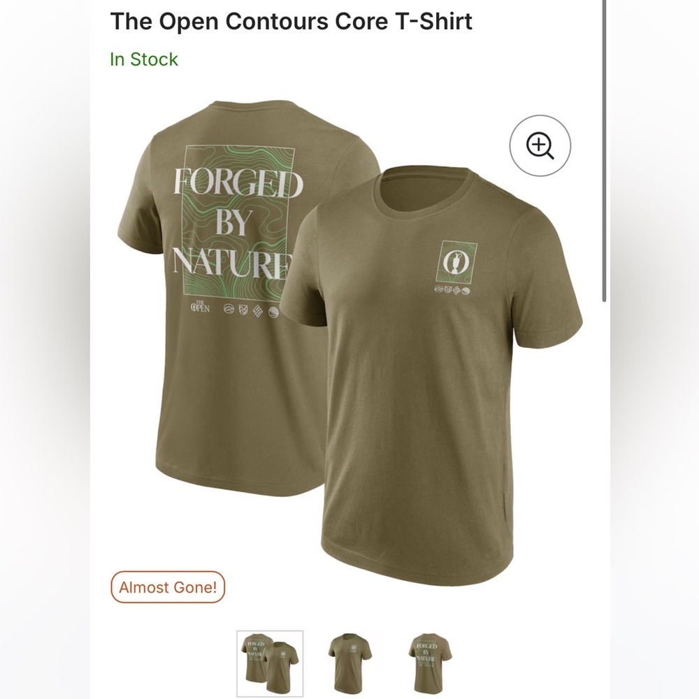 Fanatics Khaki Short Sleeve T-Shirt